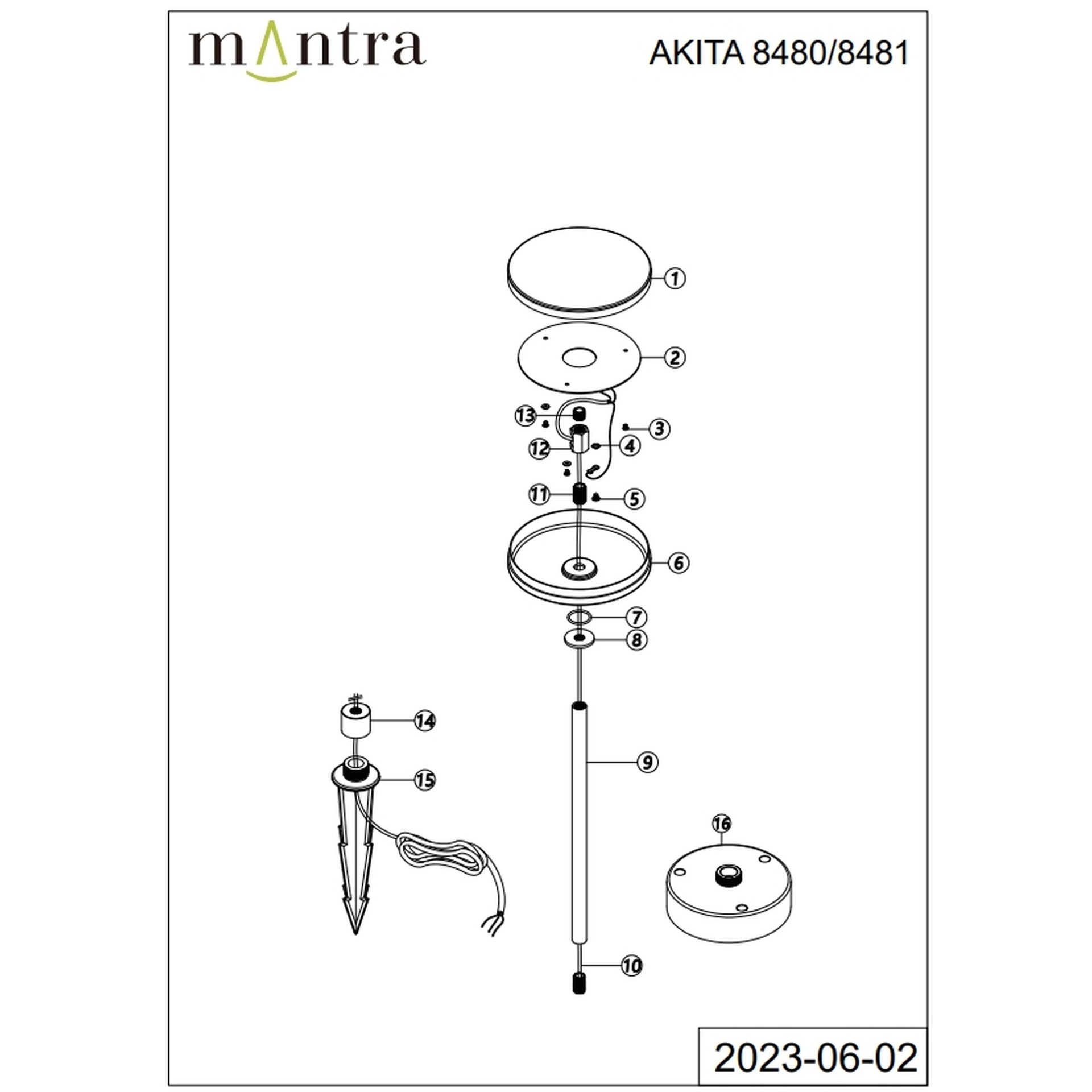 AKITA * BALIZA LED 12W H.80 3000K NEGRO - Imagen 5