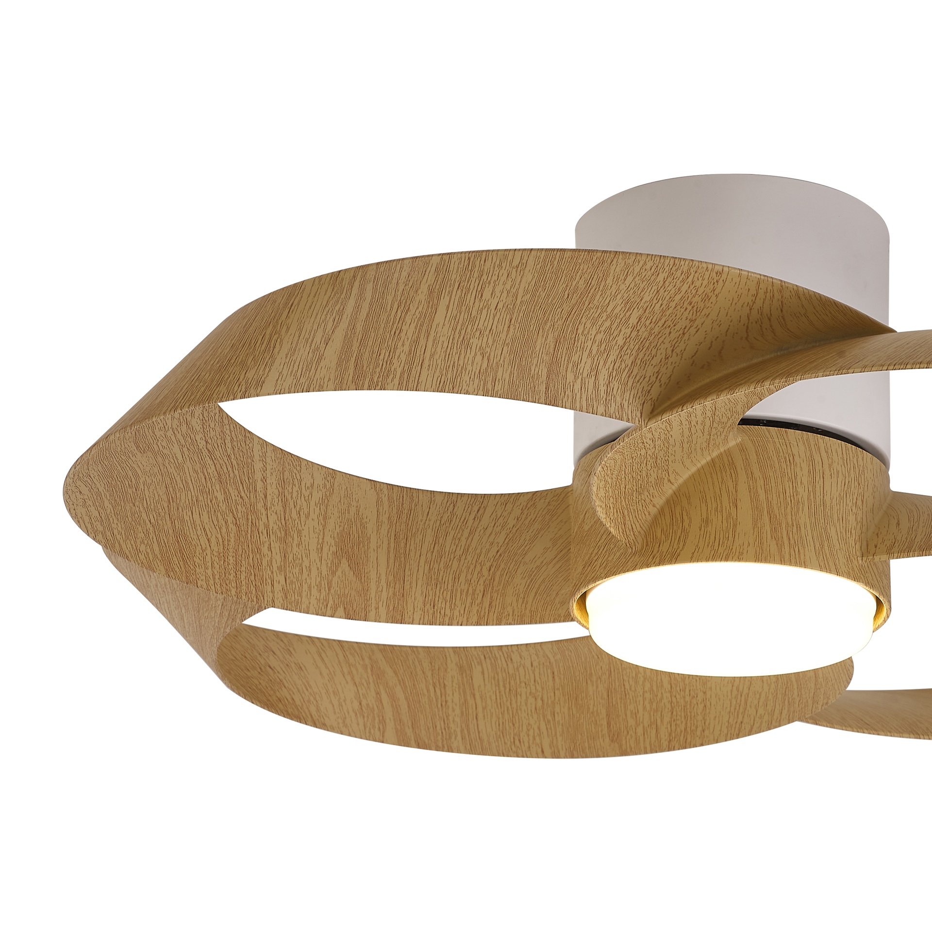 ROSE * Ceiling Lamp / Ventilation - White+Wood - Imagen 6