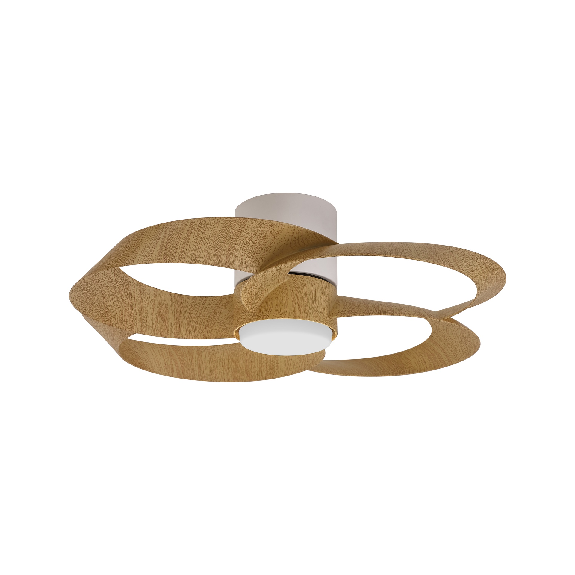 ROSE * Ceiling Lamp / Ventilation - White+Wood - Imagen 14