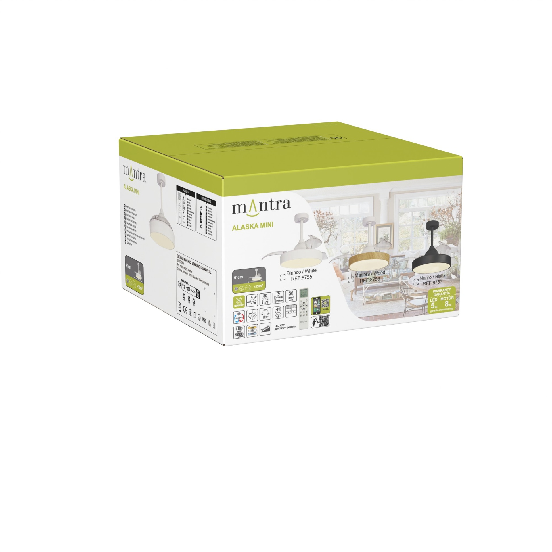 ALASKA*Ventilation LED 45W-2700K-6500K - Imagen 7