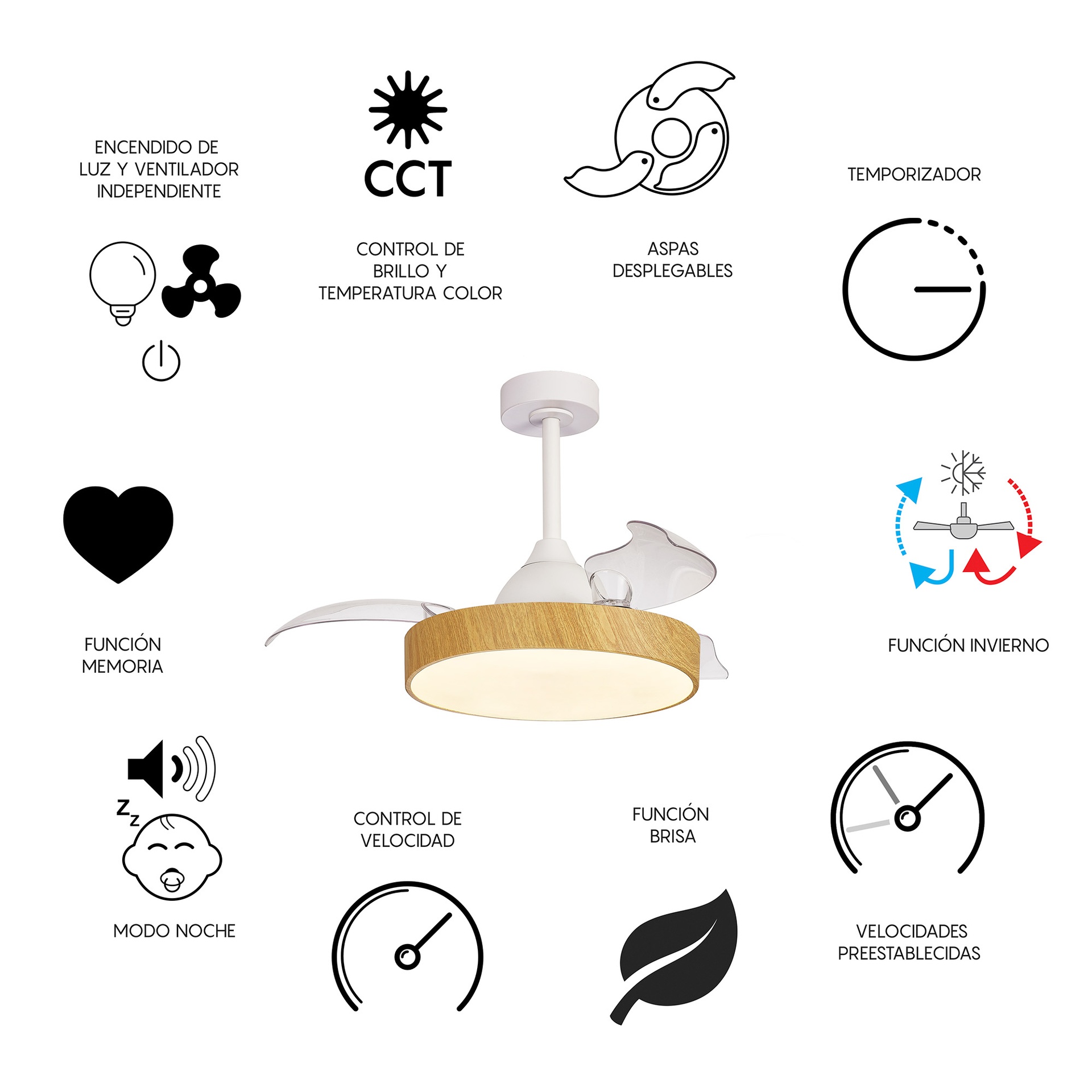 ALASKA*Ventilation LED 45W-2700K-6500K - Imagen 10
