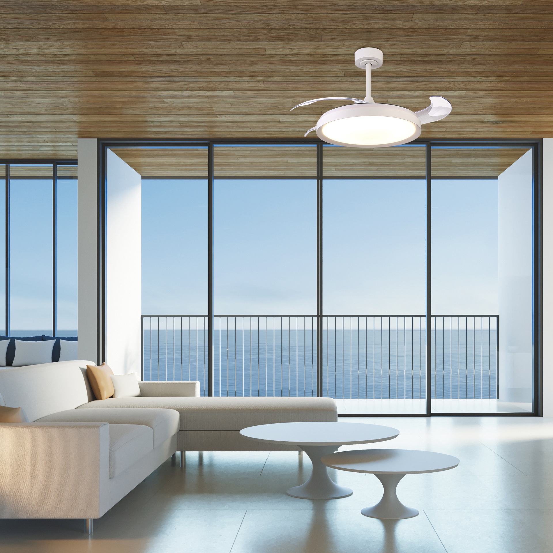 MISTRAL FAN * Ceiling Lamp / Ventilation - White - Imagen 7