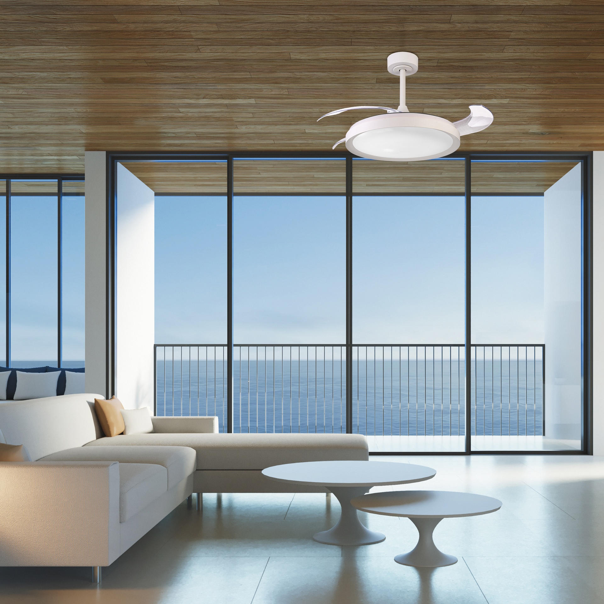 MISTRAL FAN * Ceiling Lamp / Ventilation - White - Imagen 17