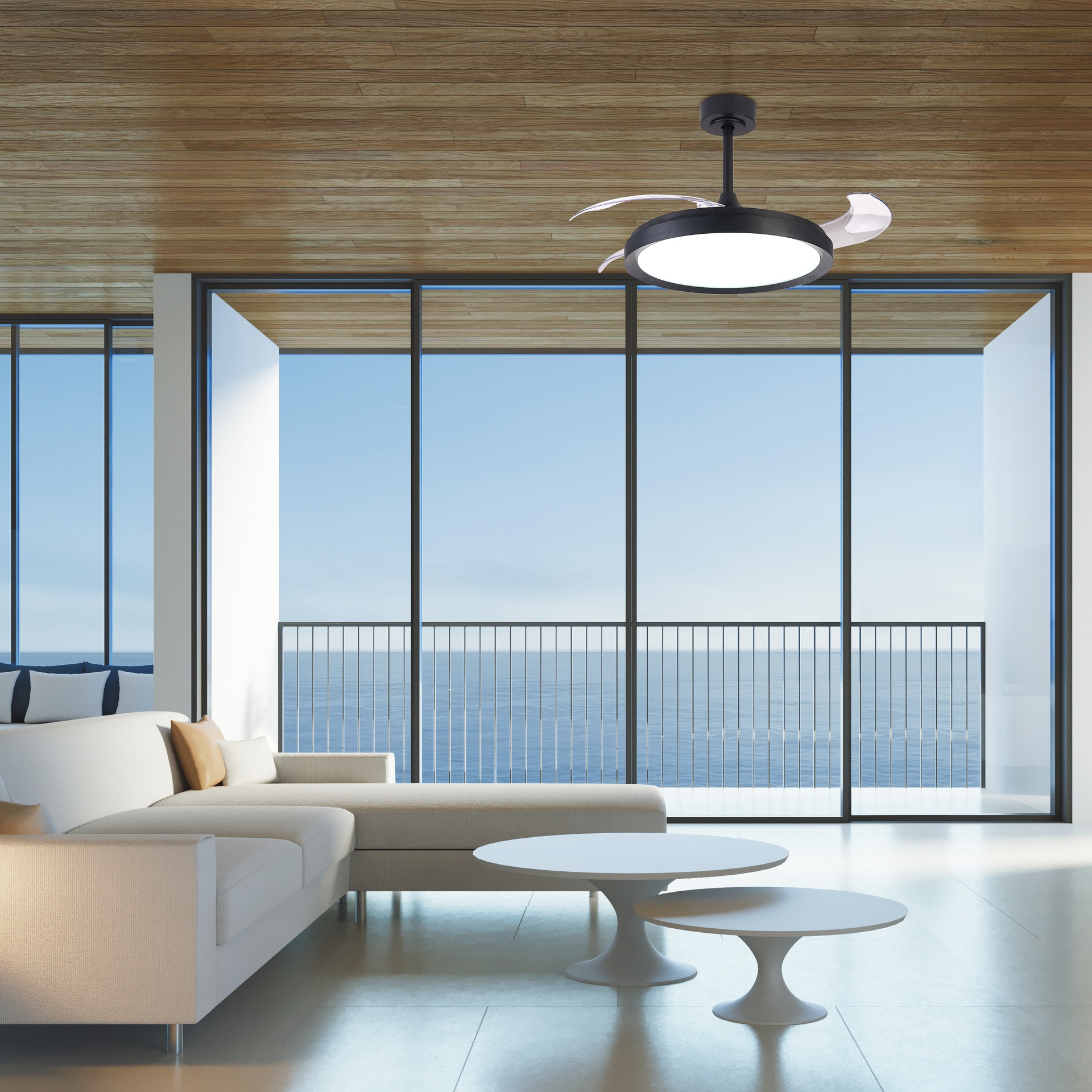 MISTRAL FAN * Ceiling Lamp / Ventilation - Black - Imagen 11