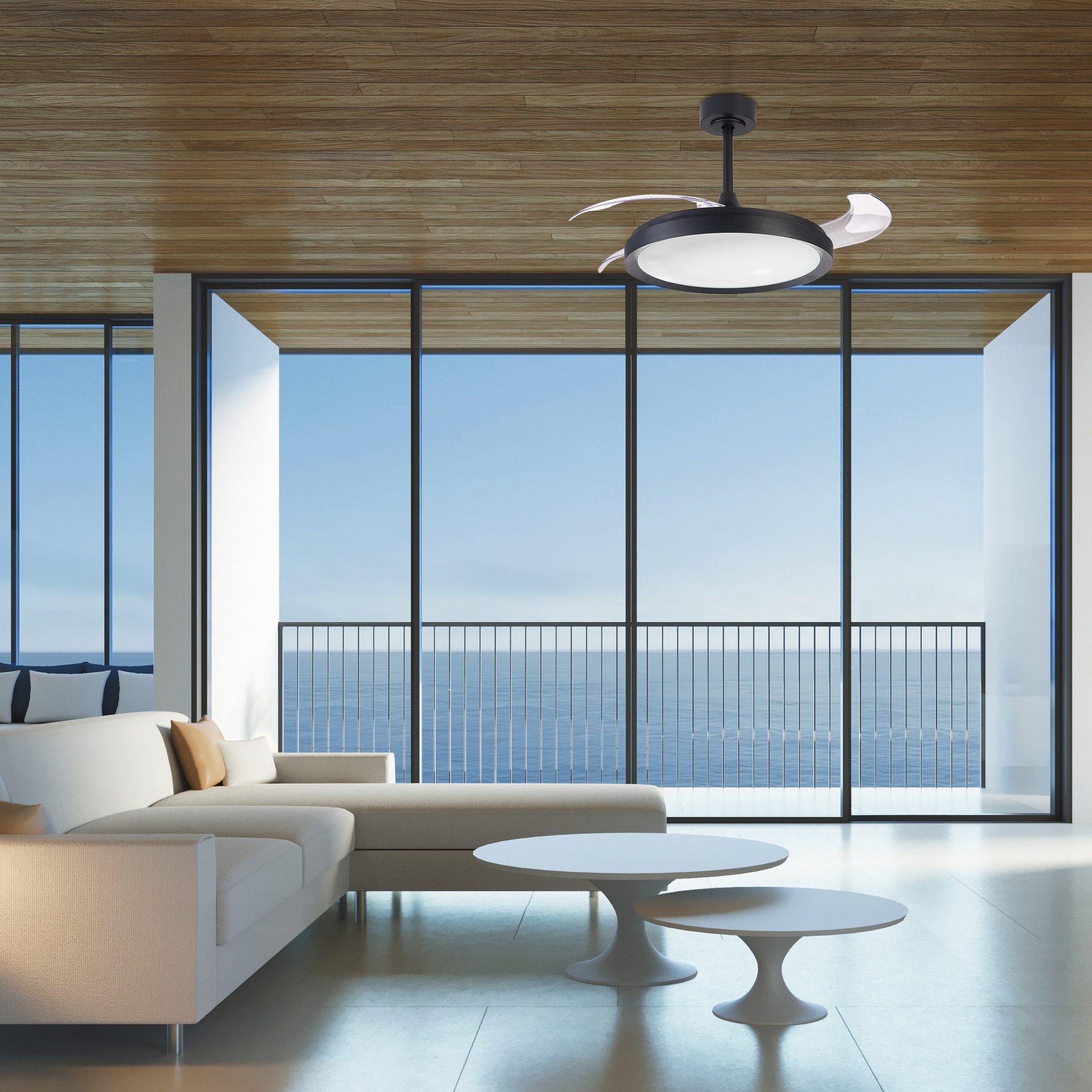 MISTRAL FAN * Ceiling Lamp / Ventilation - Black - Imagen 21