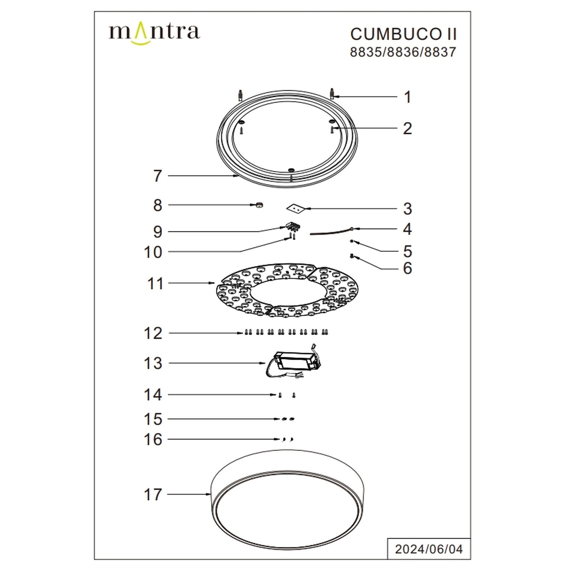 CUMBUCO II * PLAFON LED 30W MADERA CCT (copia) - Imagen 5