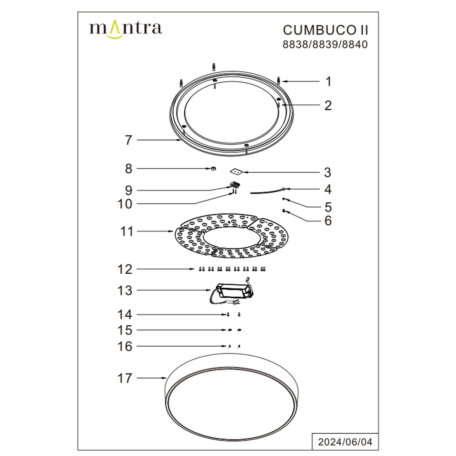 CUMBUCO II * PLAFON LED 40W MADERA CCT (copia) - Imagen 5