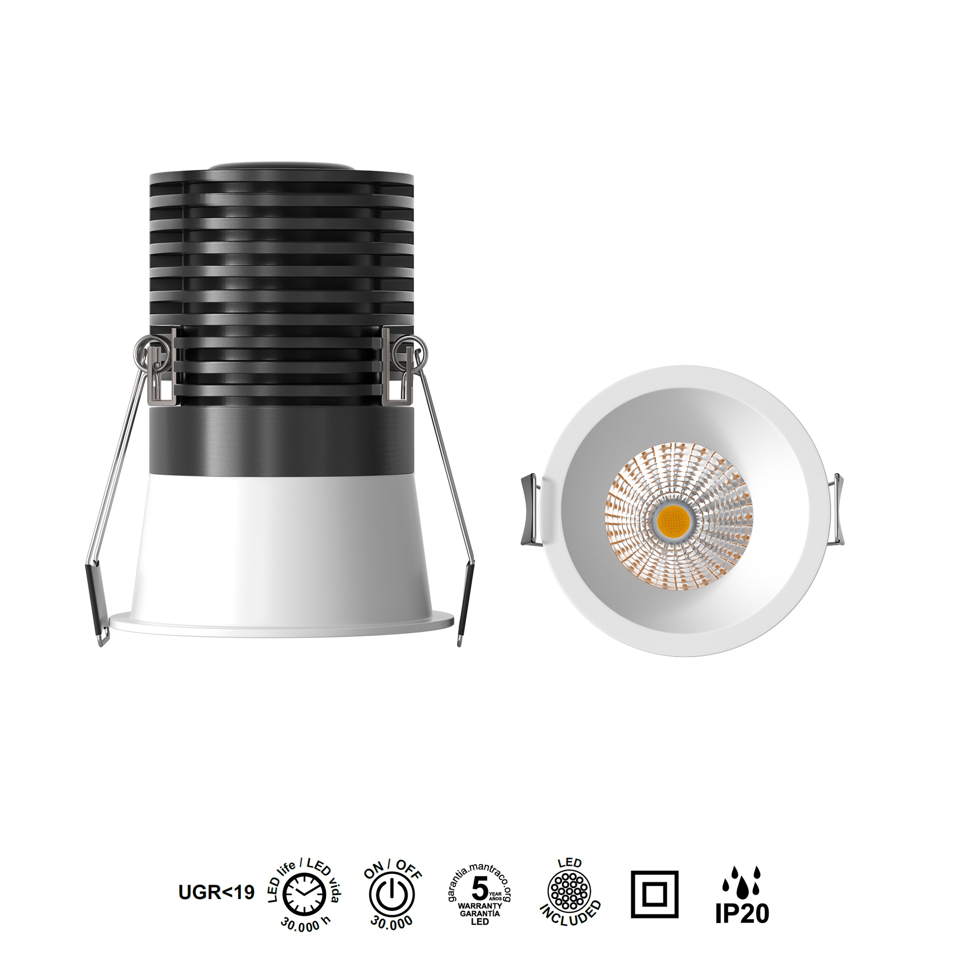 CANE * EMPOTRABLE LED 12W 4000K BLANCO - Imagen 3