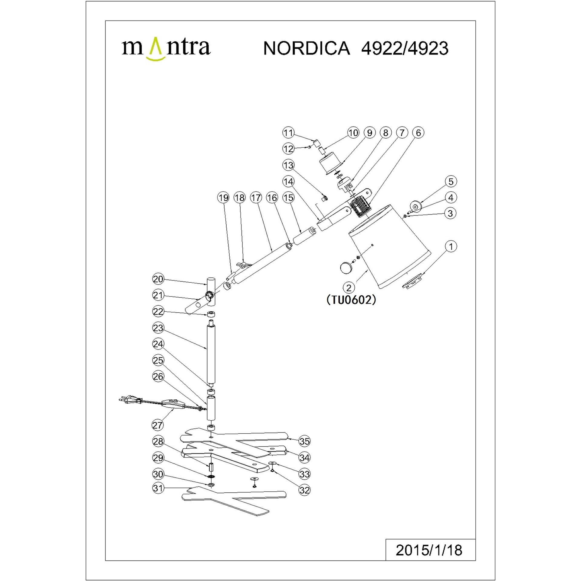 ***Des*** Nordica *Negro/Madera* Sobremesa 1L - Imagen 3