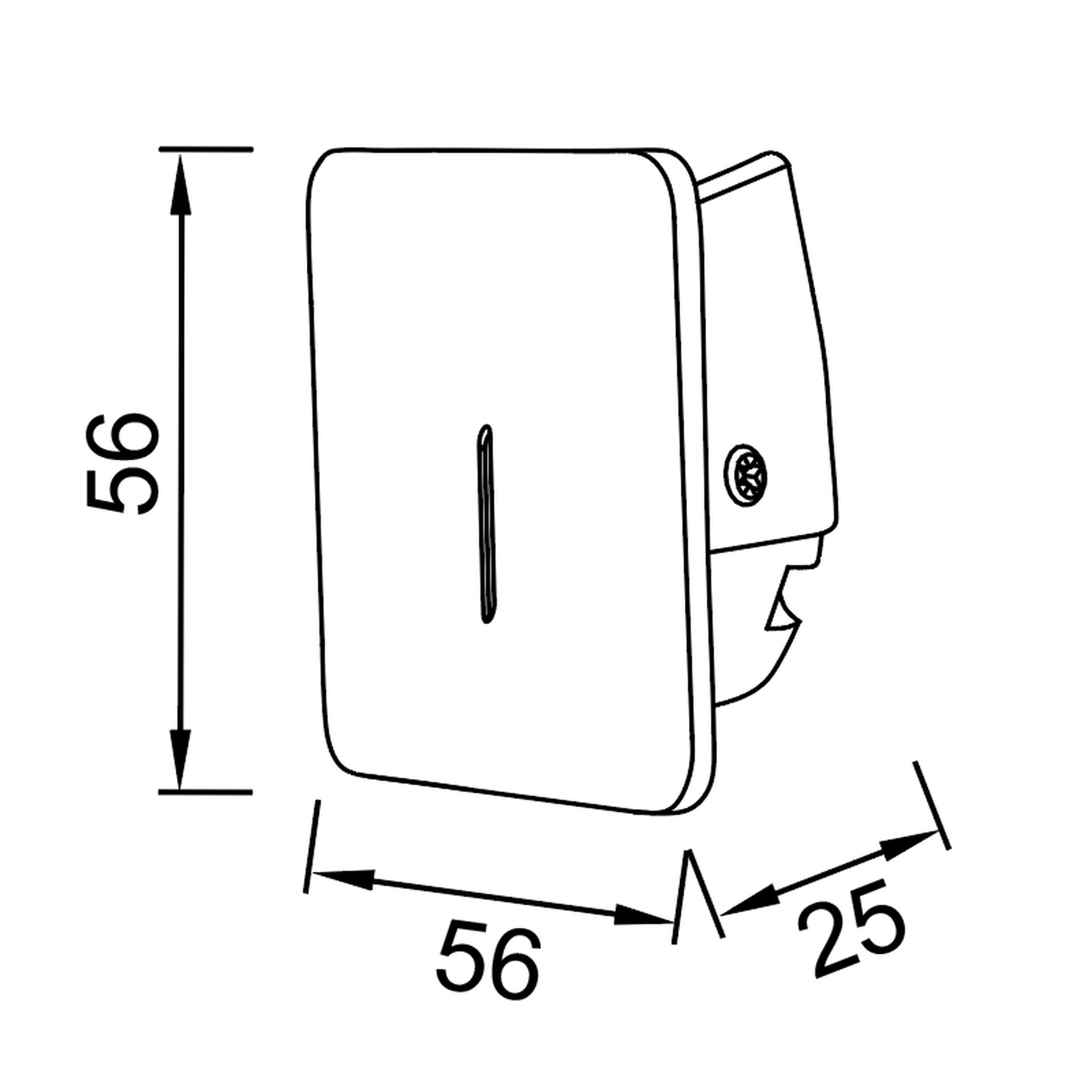SOTAVENTO * BAÑADOR PARED LED 3W 3000K IP42 CUA. NEGRO - Imagen 2