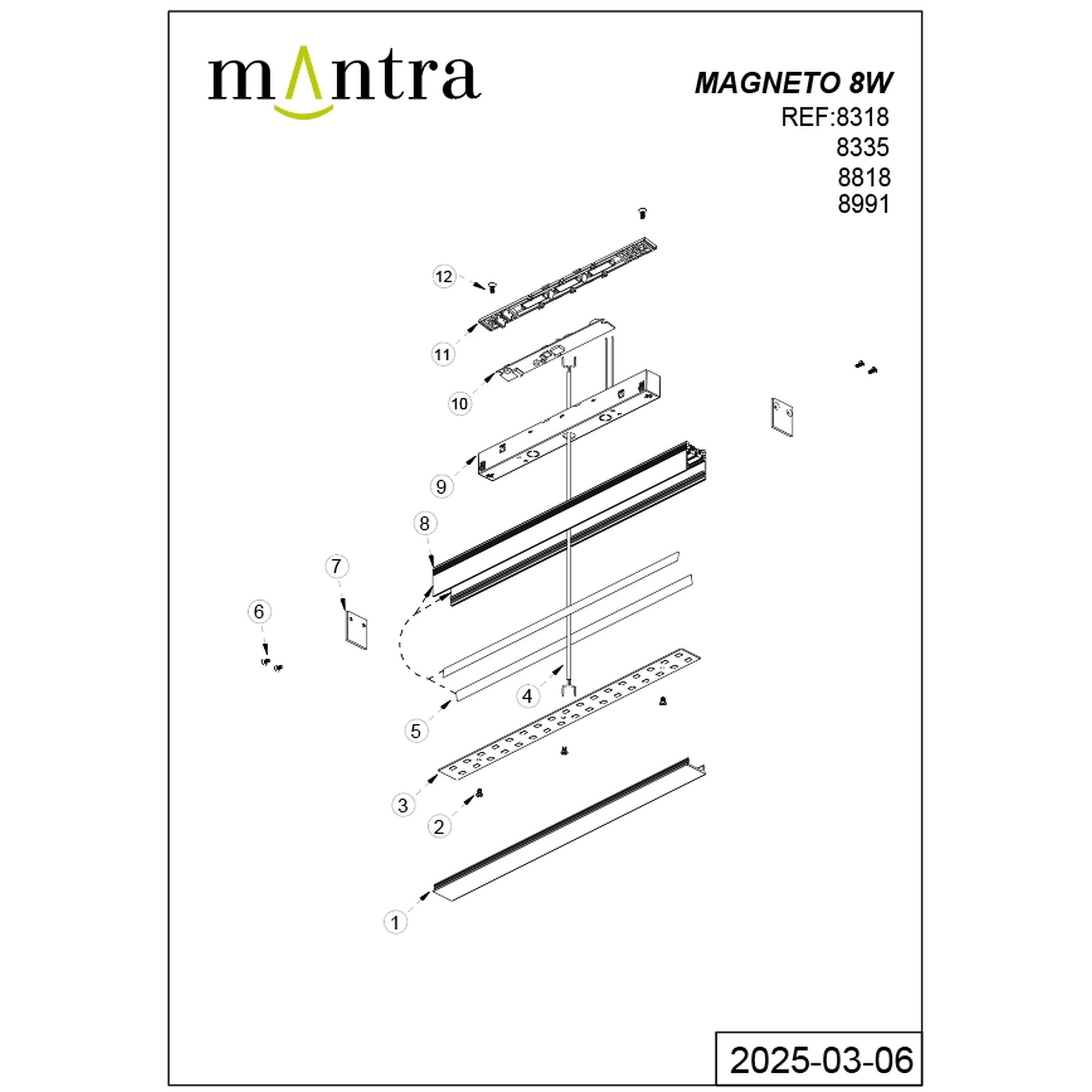MAGNETO* MODULO LINEAL DIFUSOR 16W BLANCO 3000K - Imagen 3