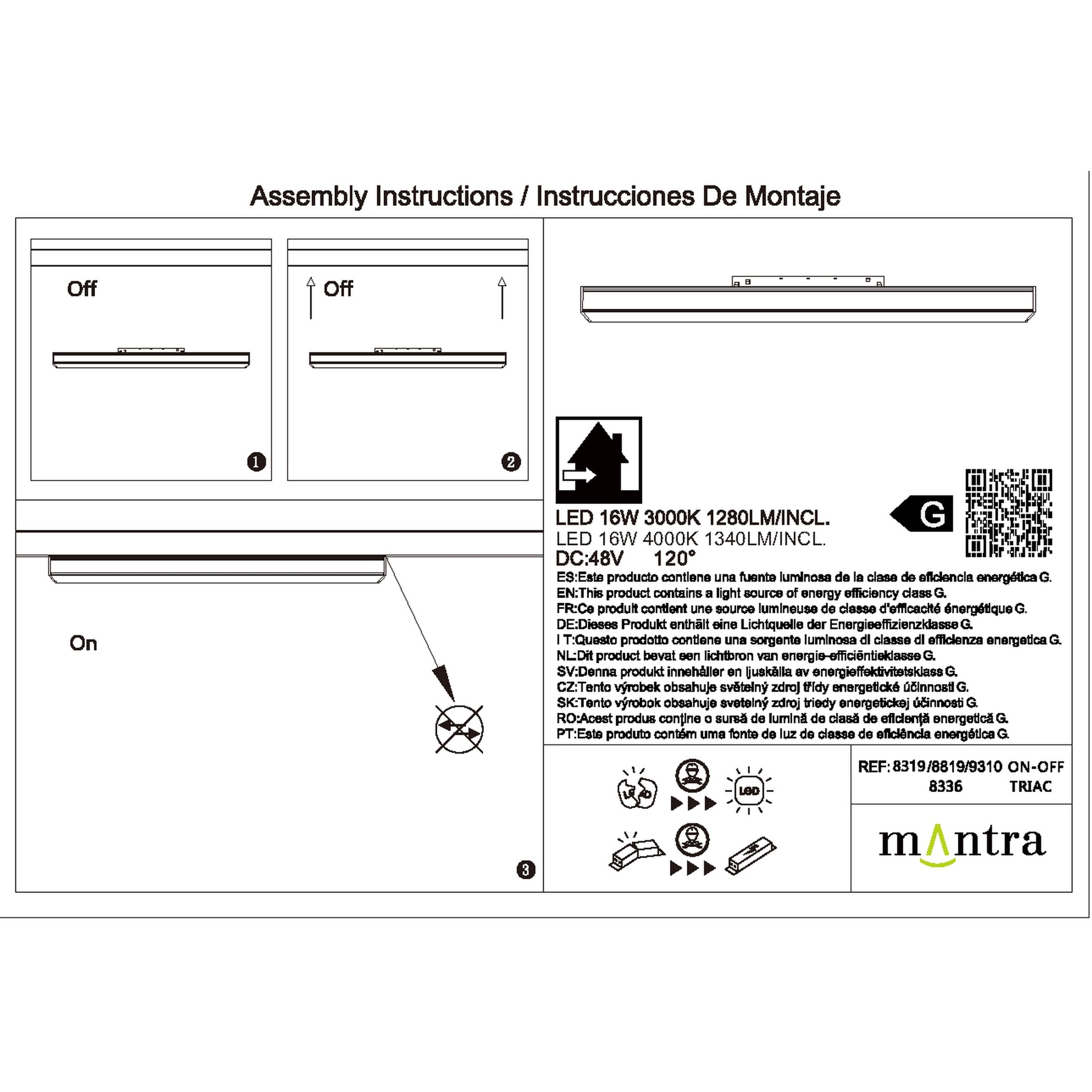 MAGNETO* MODULO LINEAL DIFUSOR 16W BLANCO 3000K - Imagen 4