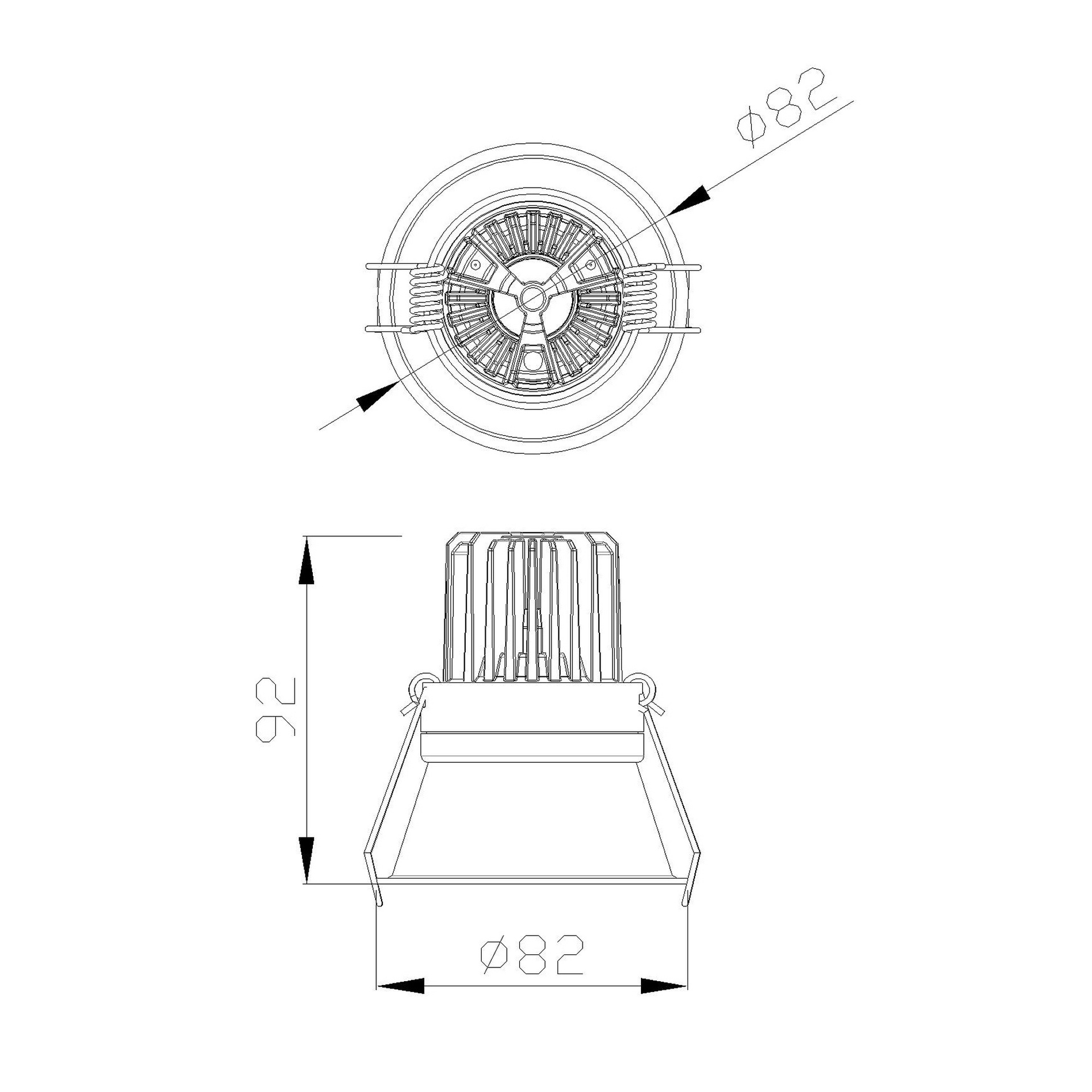 Formentera * Empotrable Led Cob 7W - 3000K - Imagen 2