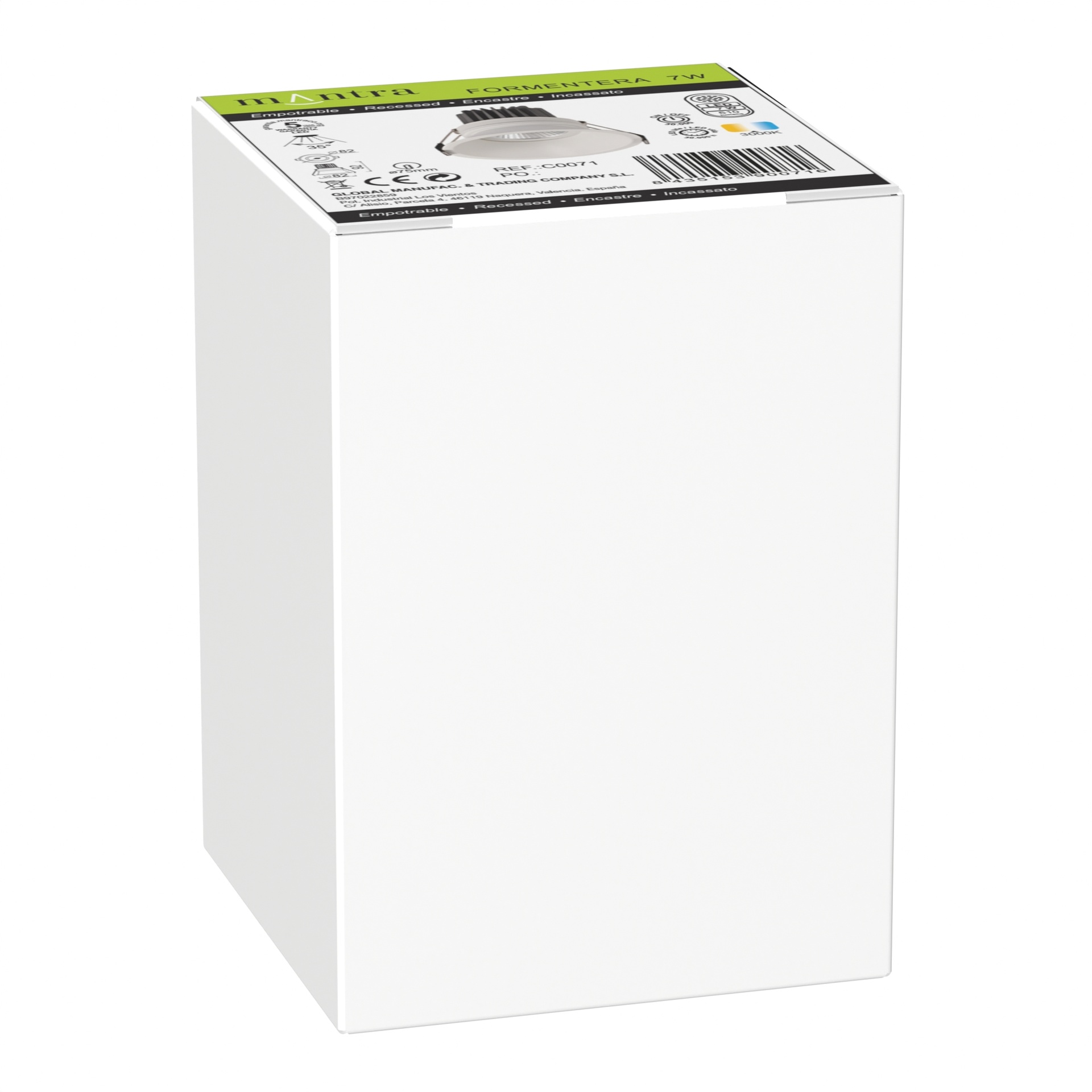 Formentera * Empotrable Led Cob 7W - 3000K - Imagen 7
