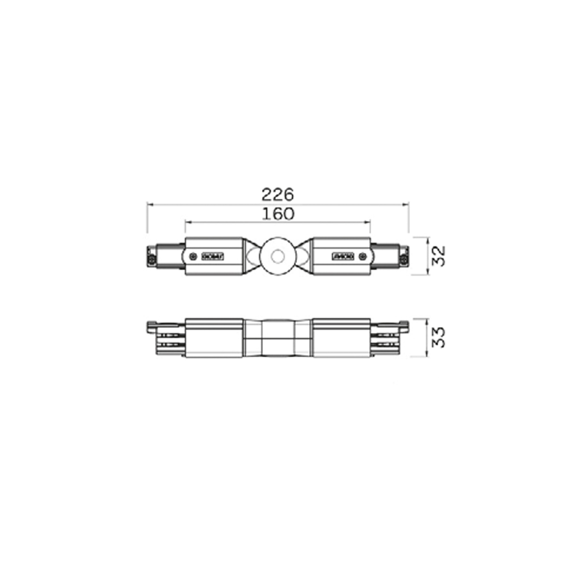 Carriles T * Conector Esquina Ajustable Blanco - Imagen 2