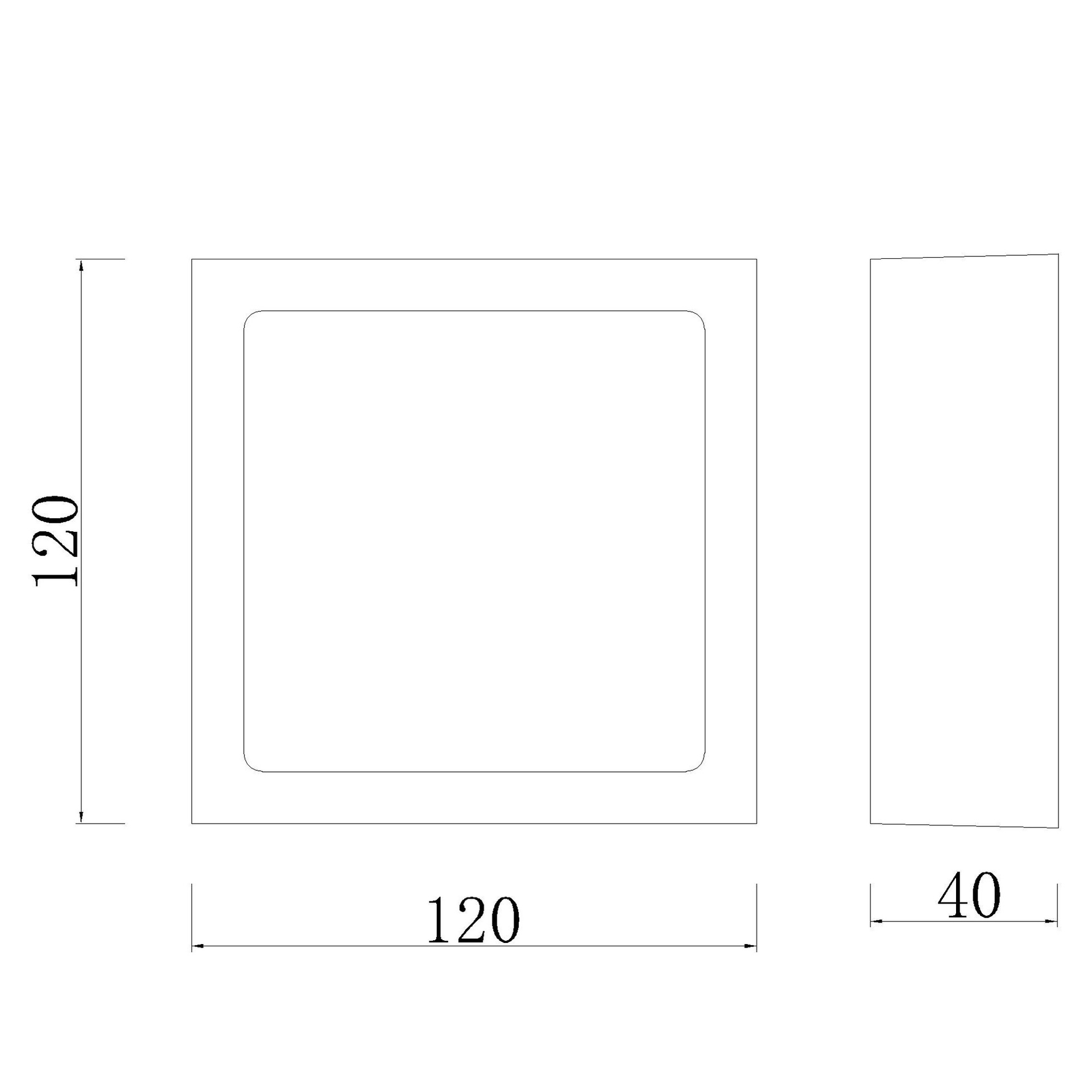 Saona Superficie * Downlight Led Cuadrado - 8W - 3000K - Imagen 2