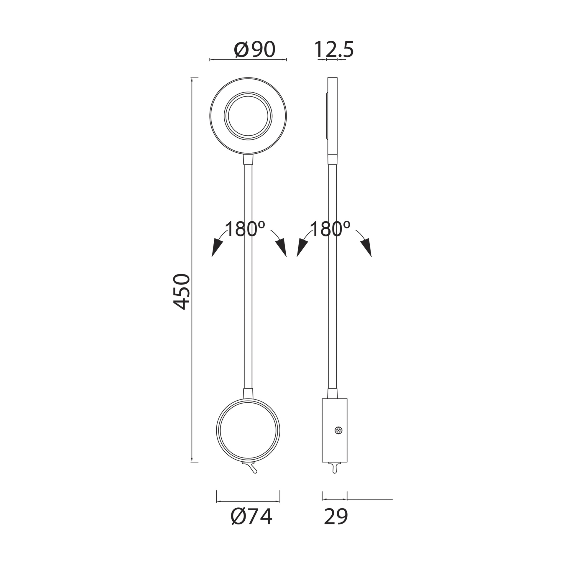 Boavista * Aplique Led Brazo Lector 1L - 5W Blanco - Imagen 5