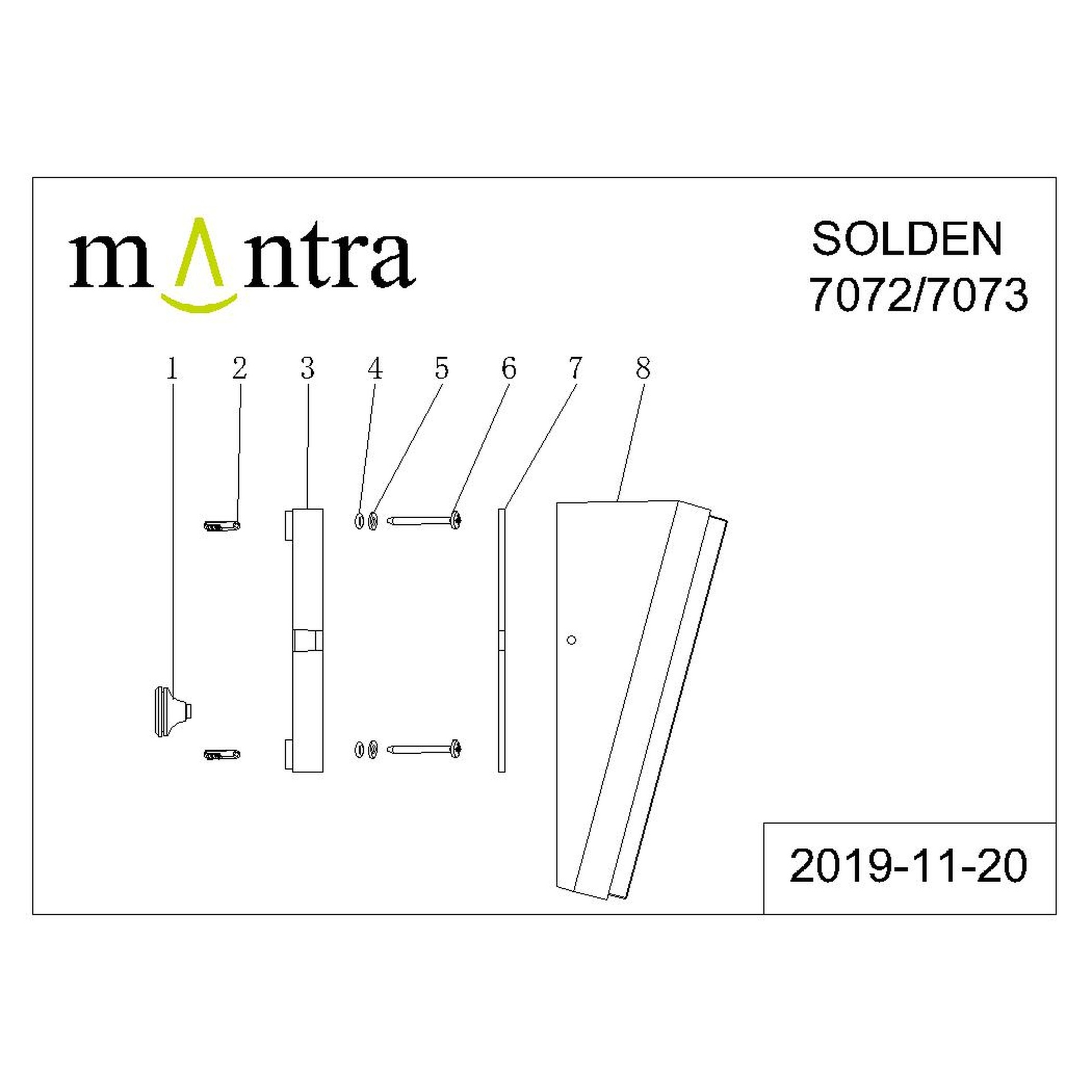 Solden * Aplique Exterior Vert.Blanco Led Ip65 - 9W - 3000K - Imagen 6
