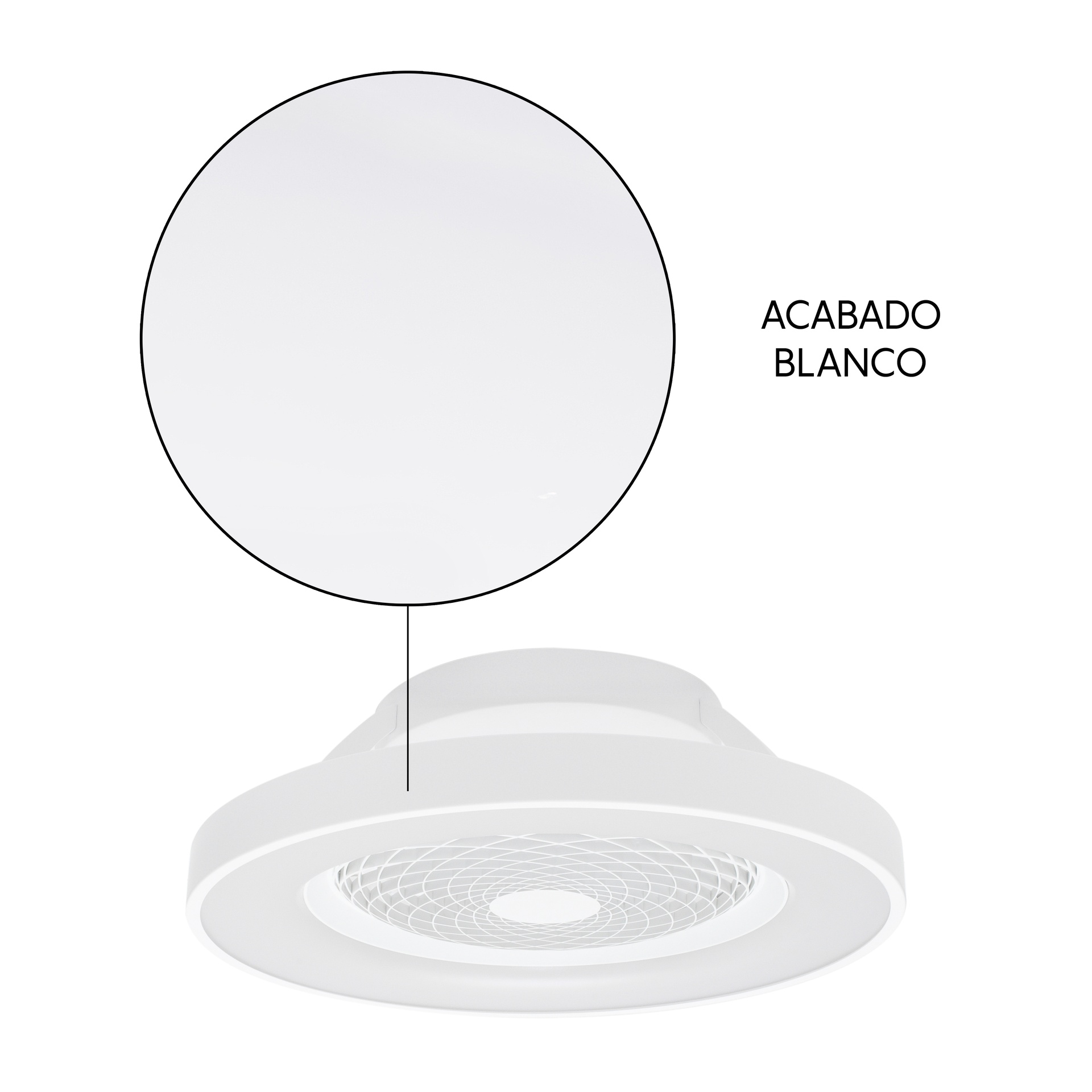 Tibet * Ventilador Blanco 35W Plafon Led 70W Con Mando Y App - Imagen 9