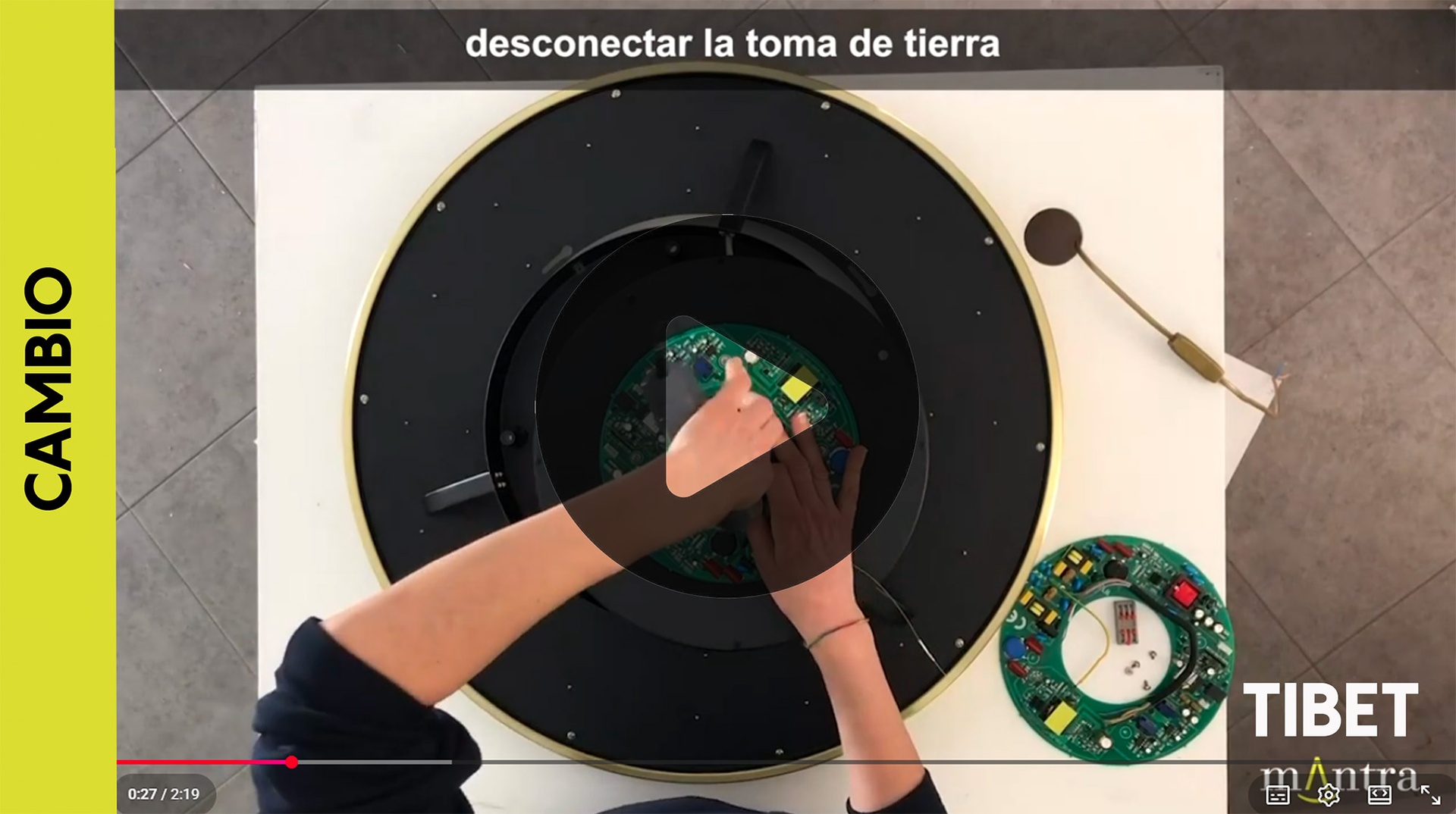 Tibet * Ventilador Madera/Blanco 35W Plafon Led 70W Con Mando Y App - Imagen 8
