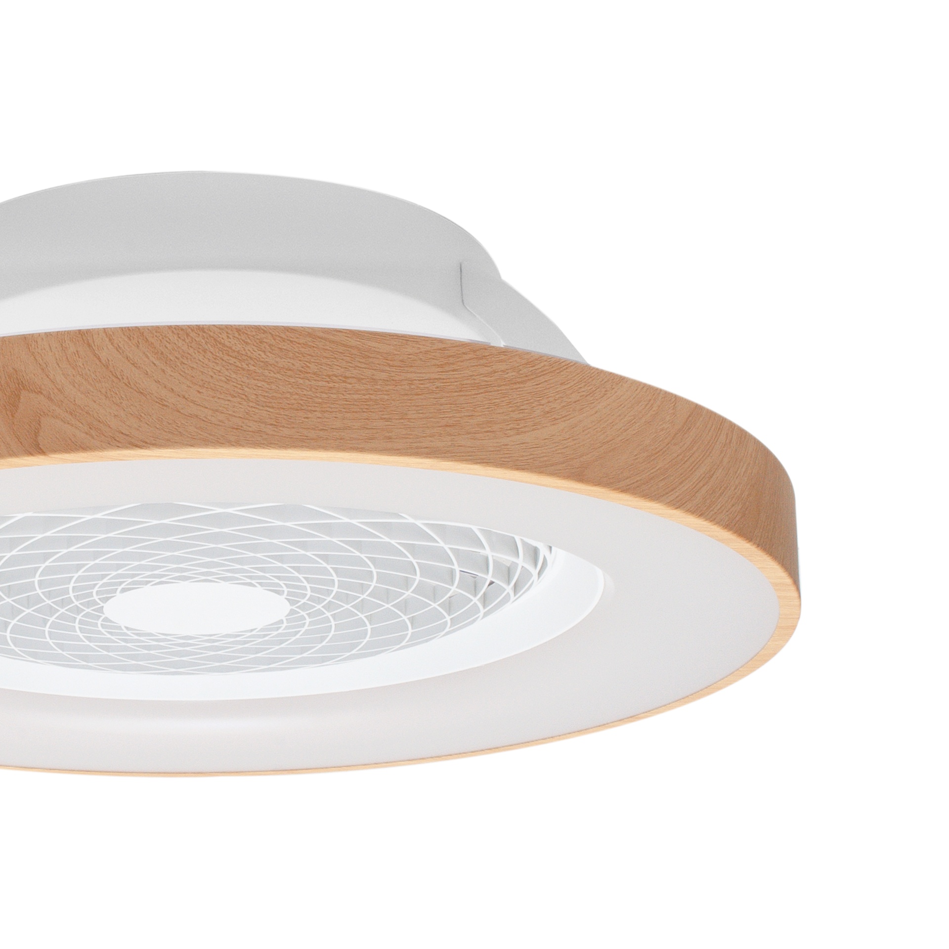 Tibet * Ventilador Madera/Blanco 35W Plafon Led 70W Con Mando Y App - Imagen 13