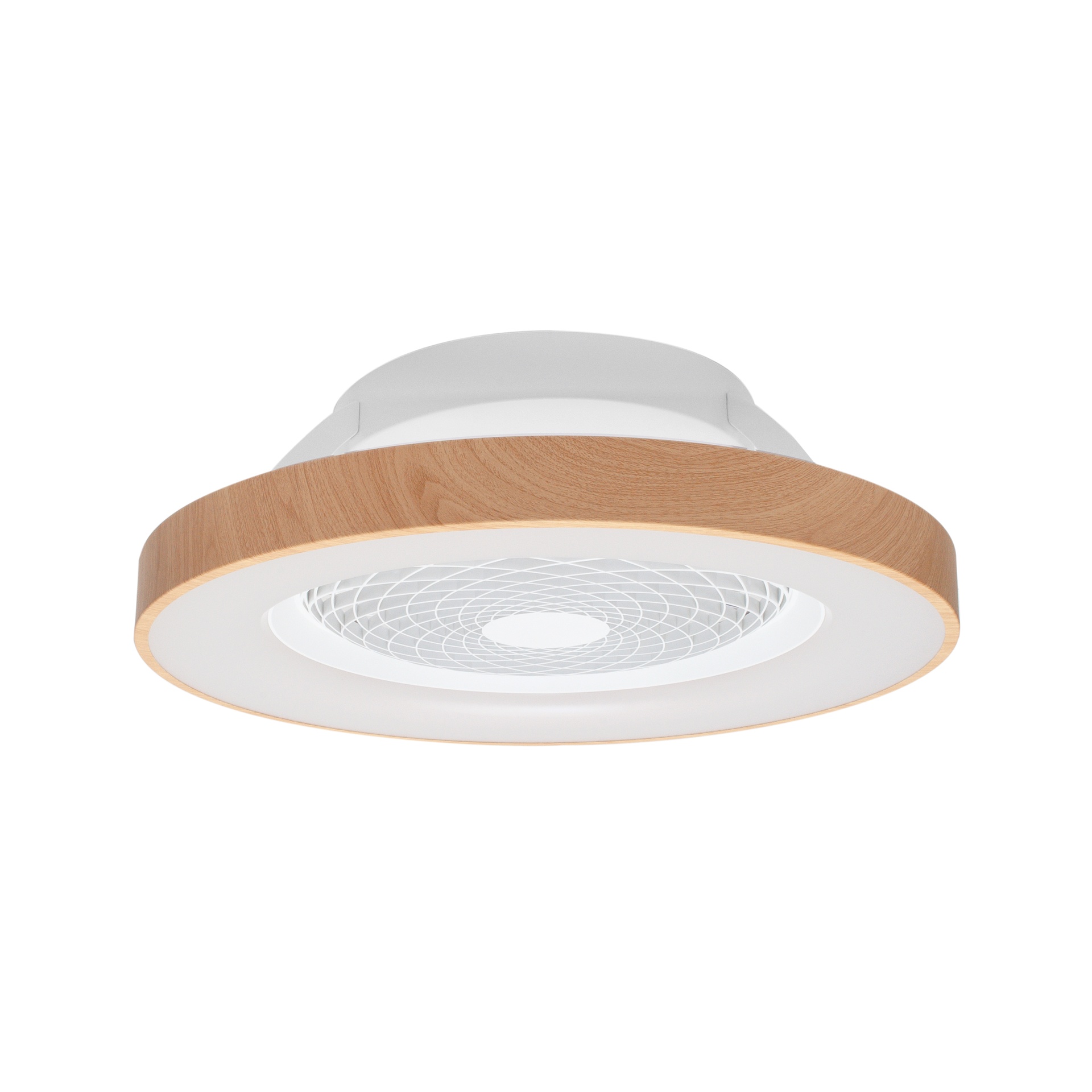 Tibet * Ventilador Madera/Blanco 35W Plafon Led 70W Con Mando Y App - Imagen 18