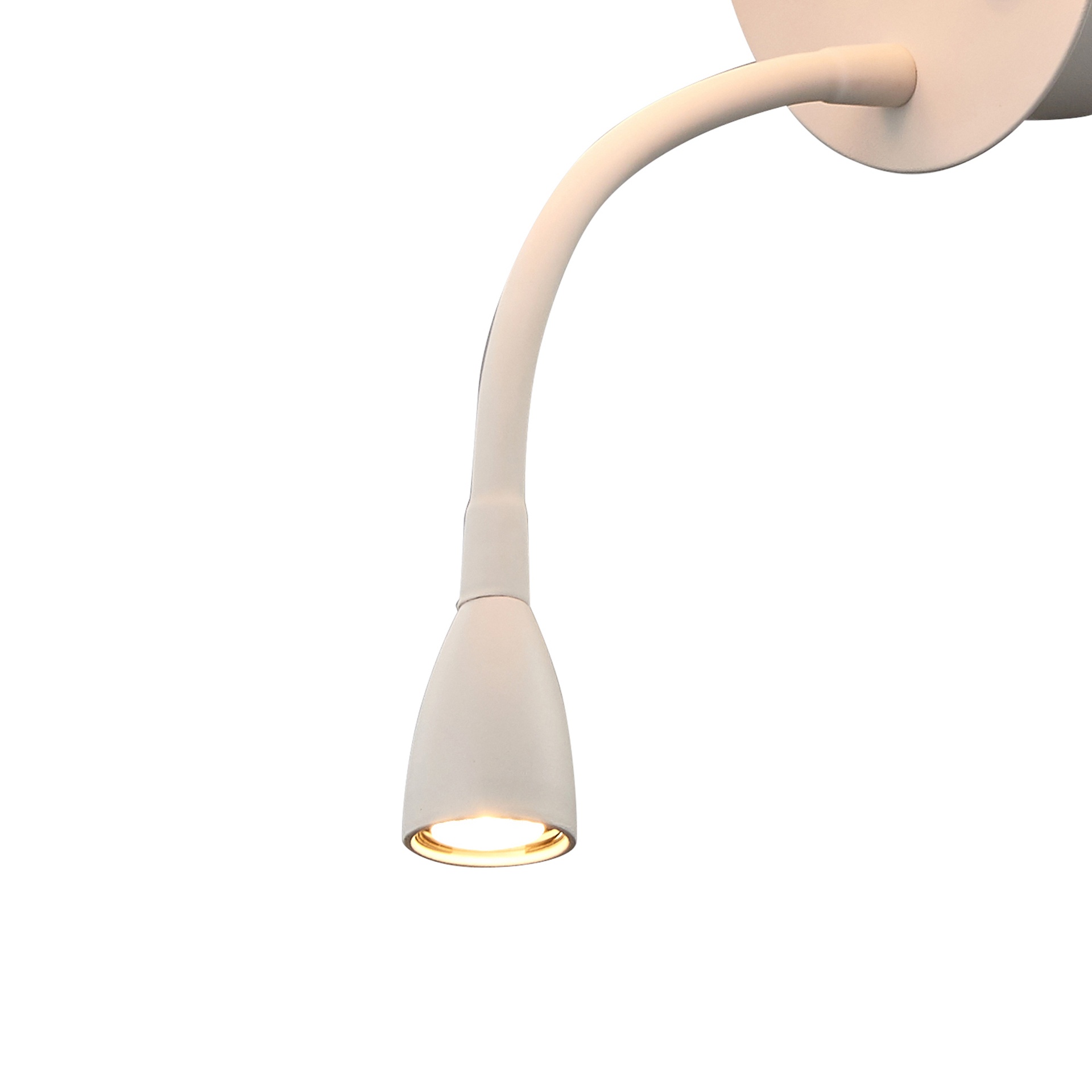 Caicos * Aplique Blanco 1L E27+ Lector Led 3W 3000K + Usb - Imagen 4