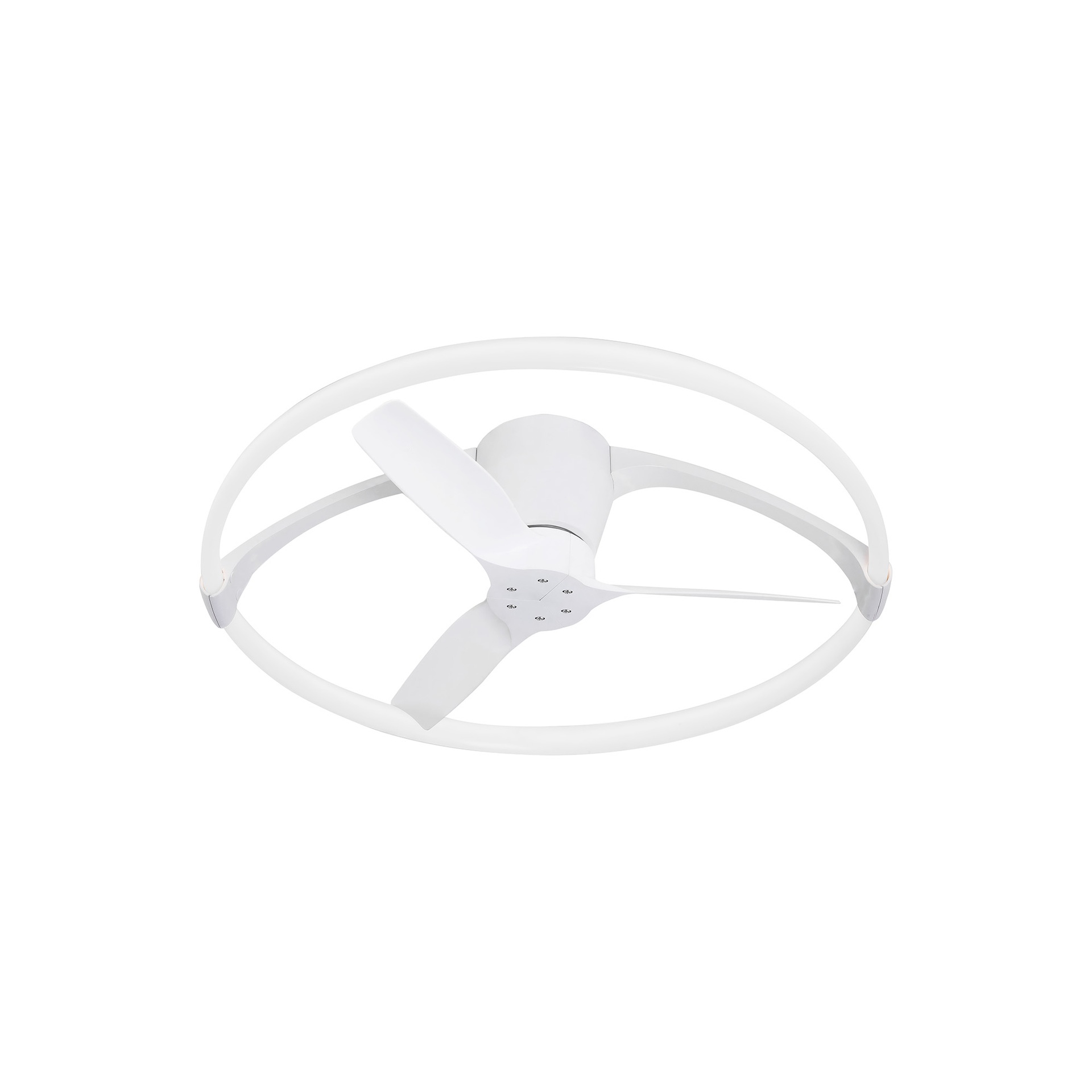 Nepal Mini * Ventilador Blanco Led Con Mando - Imagen 2