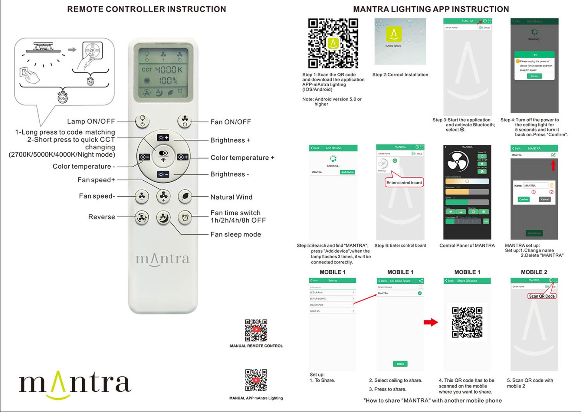 Nepal Mini * Ventilador Blanco Led Con Mando - Imagen 14
