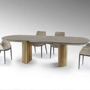 Mesa de Comedor Irati Piedra Madera Extensible