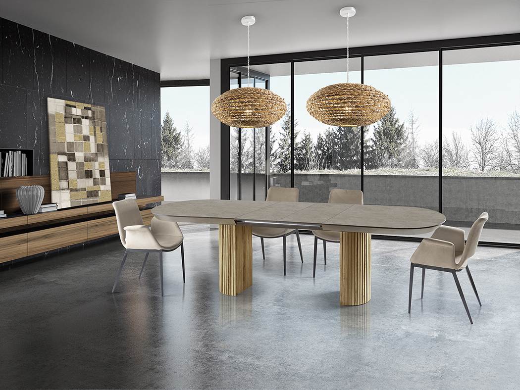 Mesa de Comedor Irati Piedra Madera Extensible - Imagen 8