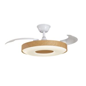 Lámpara ventilador pala plegable Paris DC 50w led CCT