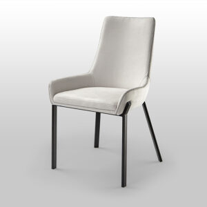 Silla Diane Negra Blanca hilo gris