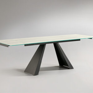 Mesa de comedor extensible Alai Blanca