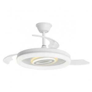 Lámpara ventilador pala plegable Bribon 68w led DC regulable