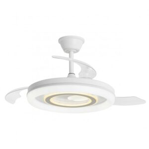 Lámpara ventilador pala plegable Bribon1 68w led motor DC regulable