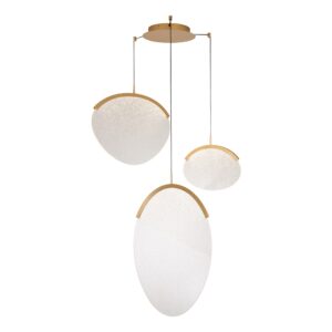 OASIS * LAMPARA LED 40W ORO - 3 COLGANTES - DIMABLE TRIAC