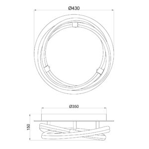 ***Ofer/Des*** Line * Plafon Led Espejo 30W