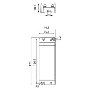 Driver Tension Constante Ip20 24Vdc  60W (Se60-24Vl)