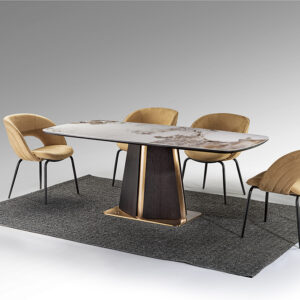 Mesa comedor Luca 200 oro rosa