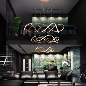 Lampara 3 aros Molly 30+45+63w led Reg