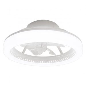 Lampara ventilador Ramses Blanco 40w led Motor DC