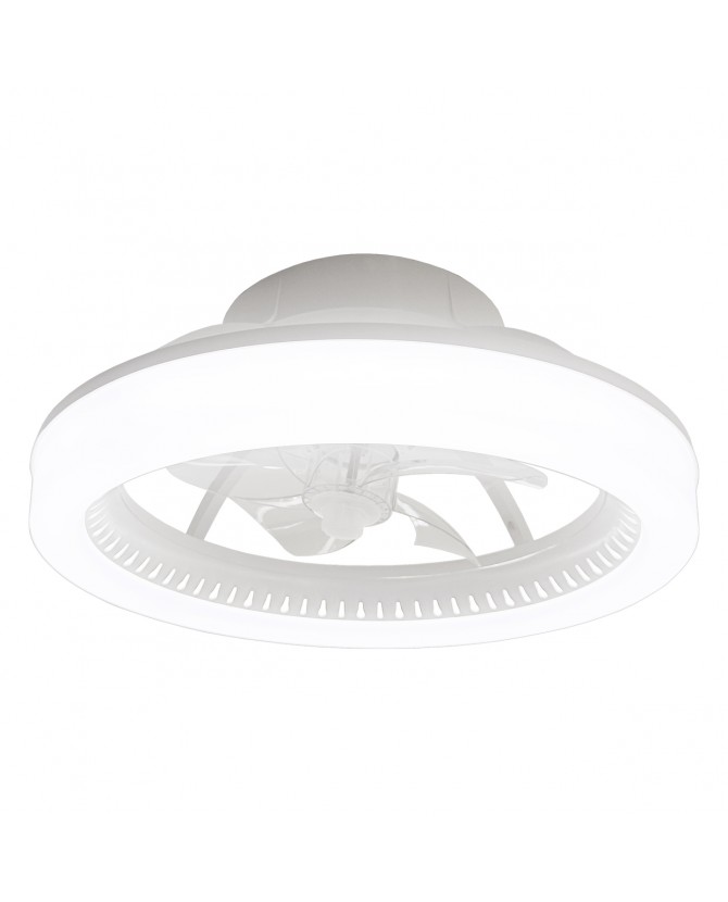 Lampara ventilador Ramses Blanco 40w led Motor DC