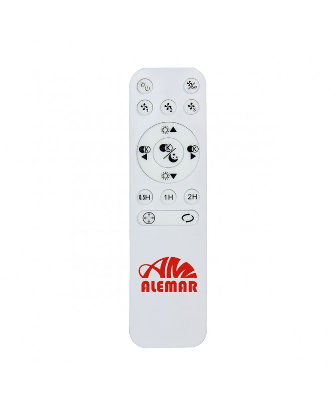 Lampara ventilador Ramses Blanco 40w led Motor DC - Imagen 7