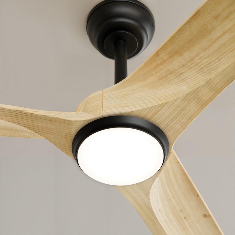 Ventilador de Techo Industrial NOVA DC LED IP44 Aspas Madera152 cm - Imagen 7