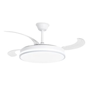 Ventilador de techo VT-ZERO BM plata con luz LED regulable
