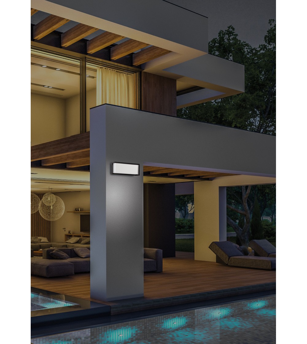 Aplique LED Exterior DORA 24W CCT IP65 Negro - Imagen 2