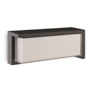 Aplique LED exterior DORA 24W IP65 color negro con selector CCT
