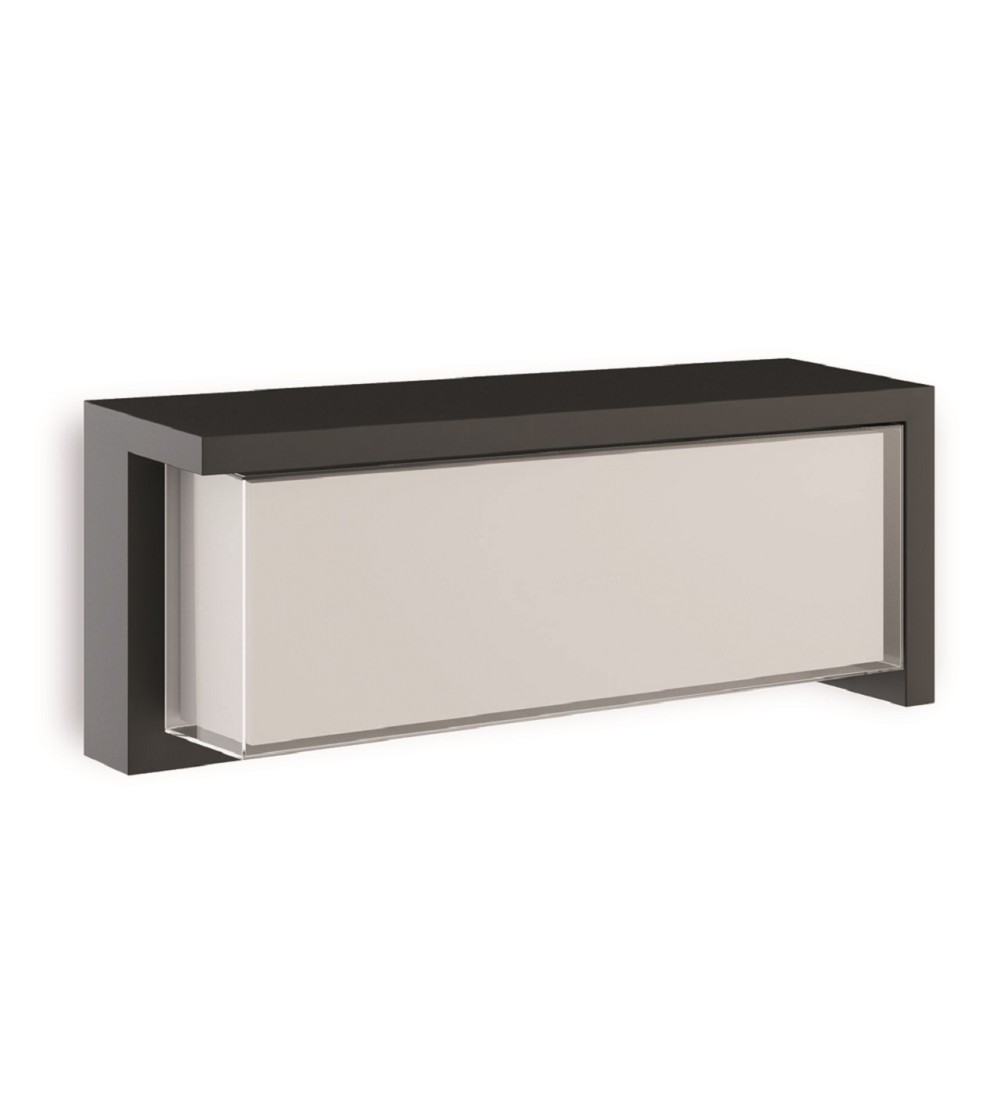 Aplique LED exterior DORA 24W IP65 color negro con selector CCT