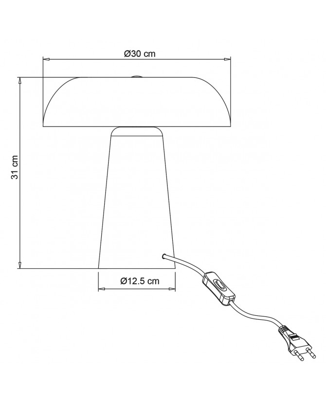 Lámpara de Sobremesa Metal IDEA 2x60W E27 | Diseño Moderno - Imagen 10